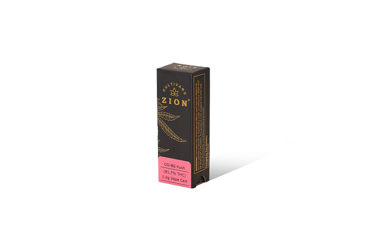 Zion Cultivars OG BubbleGum Kush 1 gr Vape Cartridge WholesomeCo